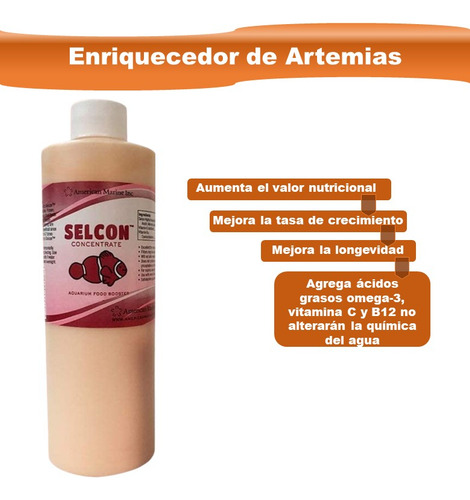 Selcon - Alimento Para Artemia,rotíferos,tubifex Y Copépodos