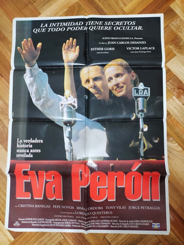 Afiche Original Eva Peron Evita Afiche 1996 Cine