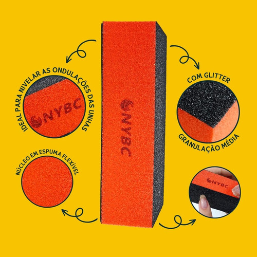 Bloco Nivelador Para Unhas Com Glitter Eva Nybc