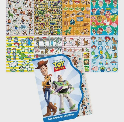 Adesivo Decorativo 8 Folhas Disney Toy Story Vmp