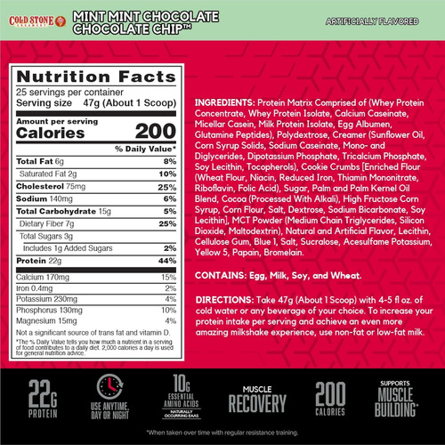 Whey Protein Bsn Syntha-6 Cold Stane Creamery 2.59 Lbs Usa Mint Mint Chocolate Chocolate Chip