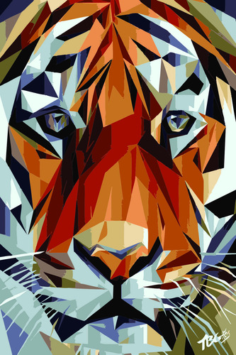 Vinilos Decorativos Art Vectores Animales 120x80cm