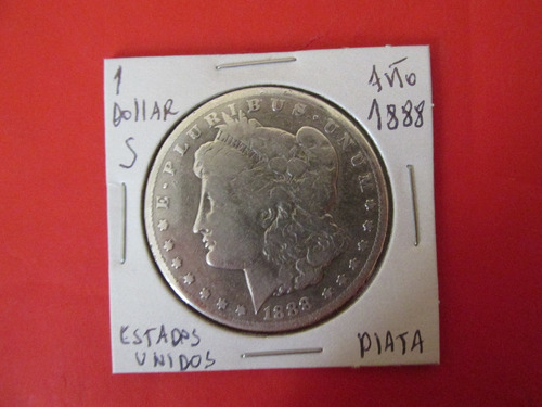 Moneda Morgan 1 Dollar Estados Unidos De Plata  Año 1888