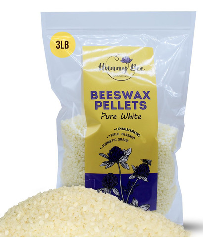 Hunnybee - Pellets De Cera De Abeja De 3 Libras, 100% Cera D