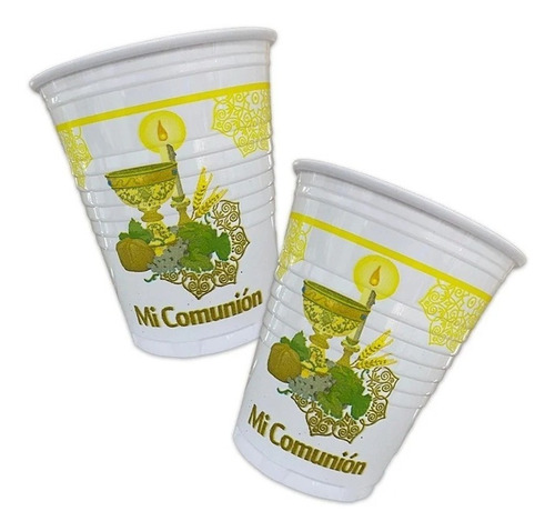 Vaso Descartable Plastico Mi Comunion Pack X 10 Un