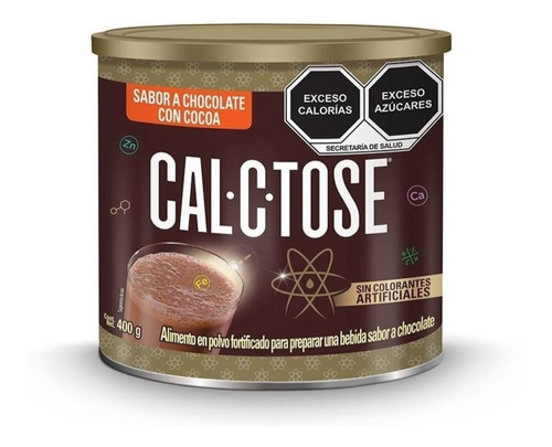 Cal-c-tose Bebida En Polvo Sabor Chocolate 400gr