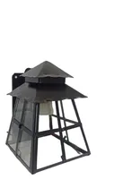 Comprar Farol Exterior 4 Caras Metálico Negro Faroles Oriental Chapa