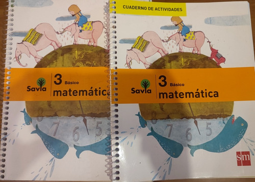 Libros Matemáticas Set Sm 3°basico Usado Impecable