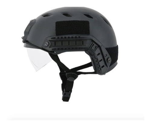 Careta Airsoft Casco Negro Con Visor Laser Tactical Xtreme C