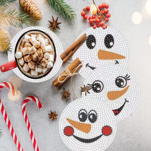 Posavasos Con Forma De Muñeco De Nieve Y Muñeco De Nieve Pin