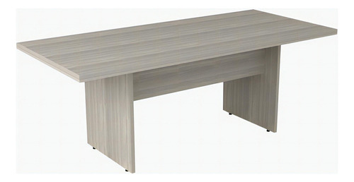 Mesa De Reunião Retangular Tampo Em 40mm 160x90 Cor Cinza