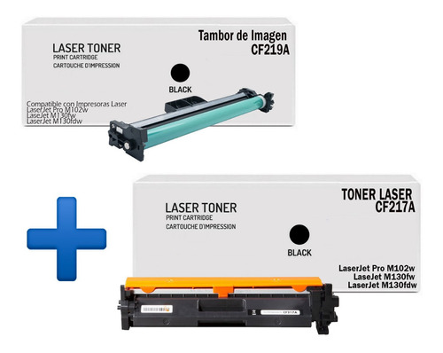 Toner 17a + Unidad 19a Para M102 M104 Mfp M130 M132 Generico