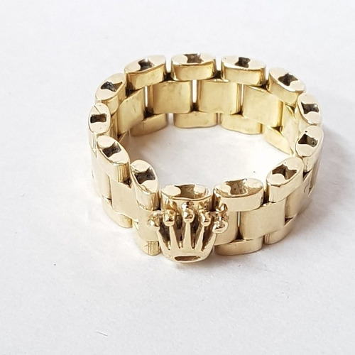 Imagen 3 de 4 de Anillo Rolex Oro 18k/750 8,9grs N°17 Brumat
