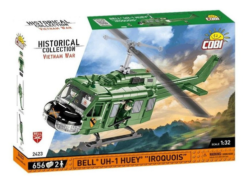 Helicóptero Bell Uh-1 Huey Iroquois 656 Peças - Cobi