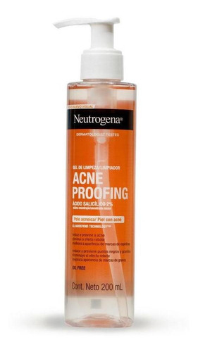 Gel De Limpeza Neutrogena Acne Proofing 200ml