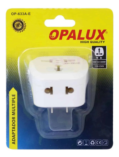 Adaptador Enchufe Múltiple Op-633a-e Opalux Mihaba