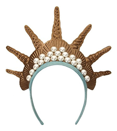 Elope Gold Mermaid Costume Crown Headband Para Mujeres