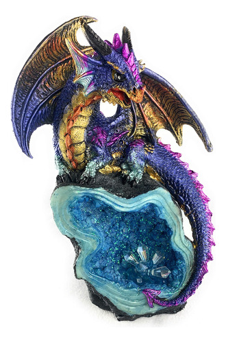 Aint It Nice Dragon Rock - Figura De Geoda Sinttica, Brillan