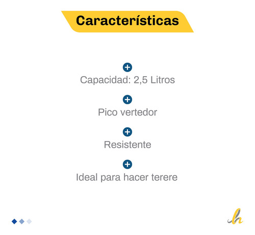 Imagen 2 de 7 de Jarra Térmica Garden Life 2,5 Litros Lh Confort