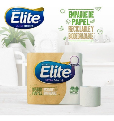 Imagen 6 de 8 de Papel Higiénico Elite Ultra 9 Un 50 Mt