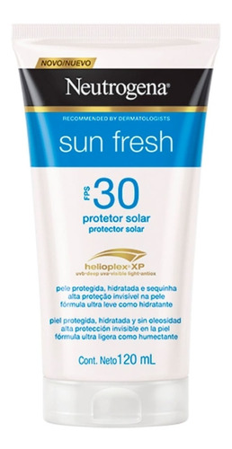 Protetor Solar Corporal Neutrogena Sun Fresh Fps30 120ml
