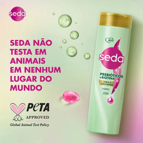 Shampoo Seda Força E Crescimento Prebióticos + Biotina 325ml