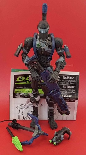 Sigma 6 Six Snake Eyes Night Ops Gear Hasbro G. I. Joe 2006 (Usado)