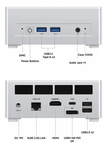 Minisforum Mini Pc Um750l Fino Amd Ryzen 5 7545u 32gb Ram 1t