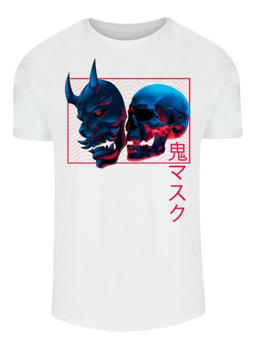 Playera De Hombre | Demon Mask | Estampado Dtg