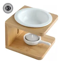Comprar Sachetero De Madera Y Ceramica Quemador Aceites Esenciales