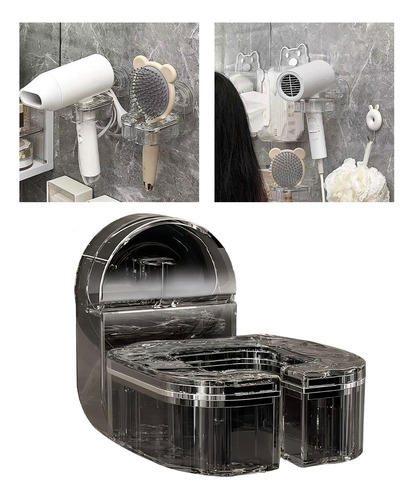 3 Soporte Para Secador De Pelo, Soporte Para Negro Claro