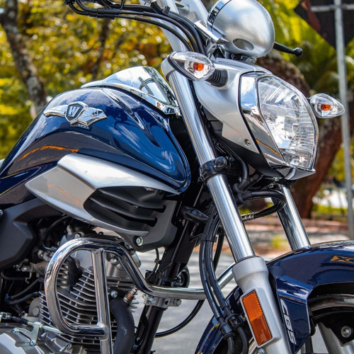 Imagem 2 de 10 de Moto Haojue Master Ride 150 Azul 0km