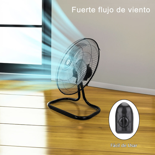 2pz Ventilador Metalico Kit 3en1 De Pie Pared Piso Pedestal 50 Cm 60hz Negro Plata Metal 3