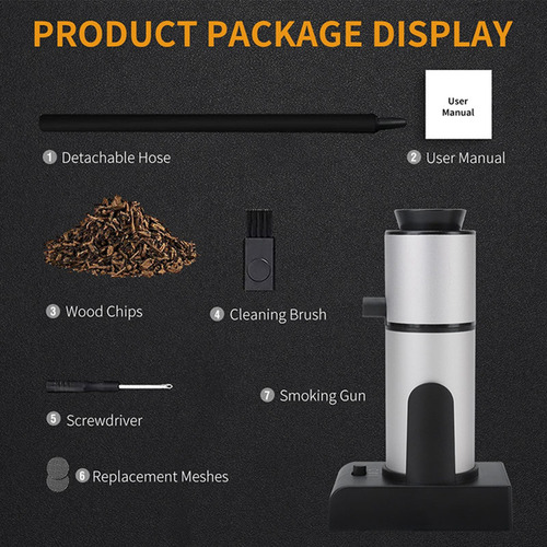 Infusor De Humo Portátil Comida Generador De 90x56x155mm