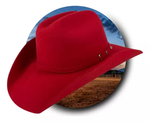 Chapéu Country Cowboy Cowgirls Vermelho Rodeio Feminino