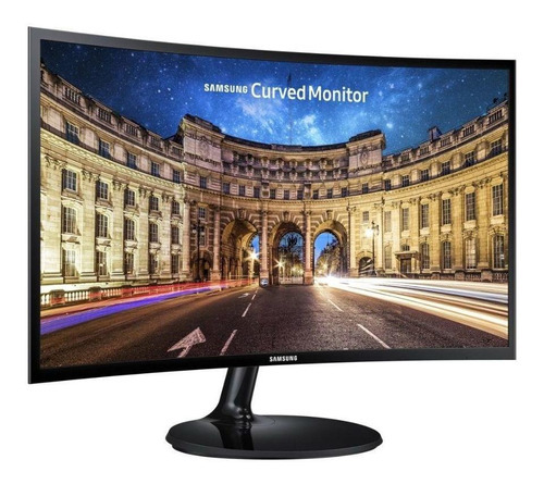 Monitor Led Curvo Samsung F390 Series C24f390fh Para Jugadores, 24 Colores, Negro, 100 V/240 V