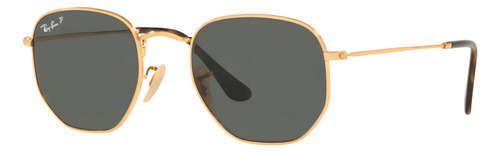 Óculos de Sol Ray-Ban Hexagonal Rb3548ni 001/58 54 Dourado Lente Verde