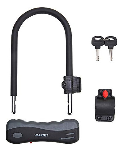 Smartist Bike Lock, 14 Mm Heavy Duty Bicycle Lock Con Soport