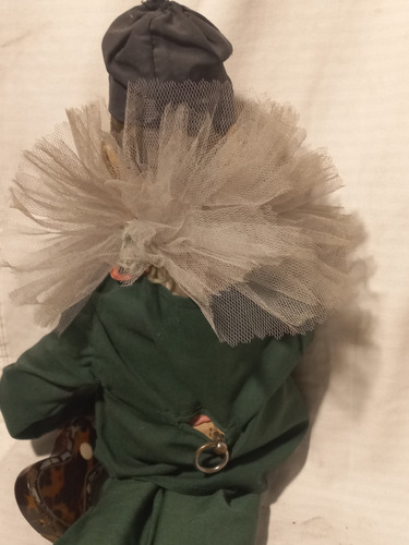Payaso Con Guitarra, Germany,antiguo,caja Musical,50 Cm (Usado)