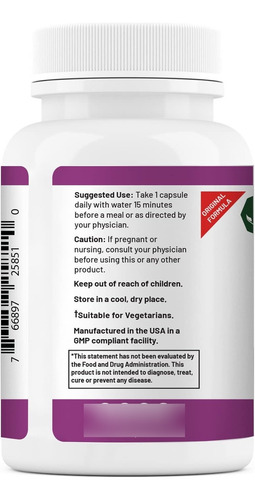 Seriphos Para Adaptógenos Y Estimulación De Glándulas Suprarrenales, Por Interplexus, 100 Cápsulas