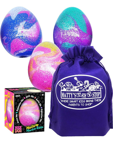 Schylling Nee Doh Mellow Marble Eggs... Groovy, Squishy, S