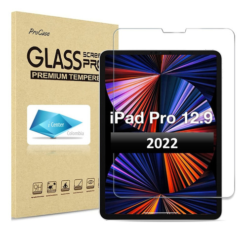 Vidrio Templado Pantalla Para iPad 12.9  6a Gen 2022 + Kit