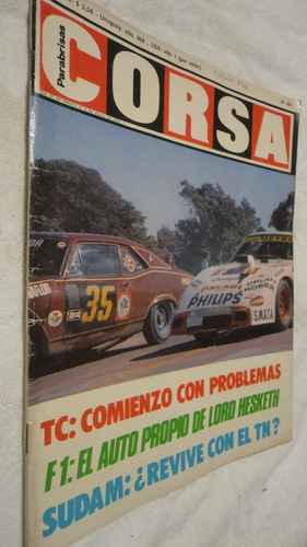 Revista Corsa Nº 409 1974 - Tc Comienzo Con Problemas