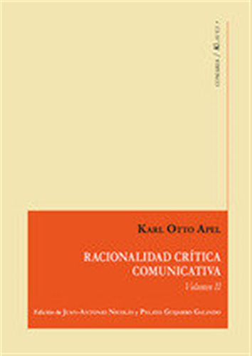 Racionalidad Critica Comunicativa Vol Ii - Nicolas,juan Anto