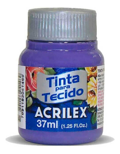 Tinta Para Tecido Fosca 37 Ml Acrilex