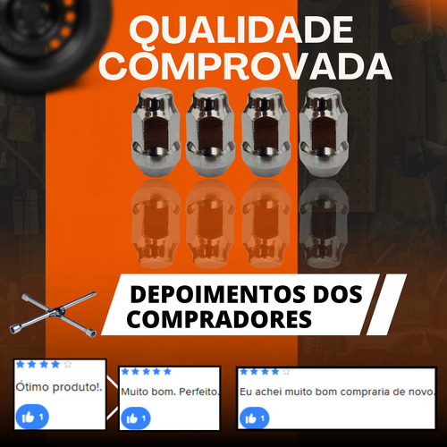 4 Porcas Roda Onix 2012 2013 2014 2015 2016 2017 2018 2019