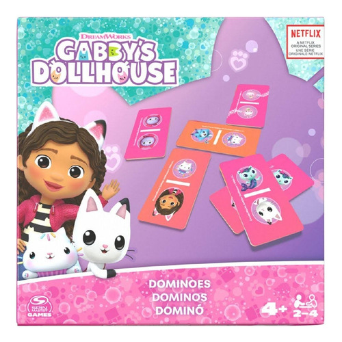 Gabby's Dollhouse Juego De Dominó La Casa De Gaby