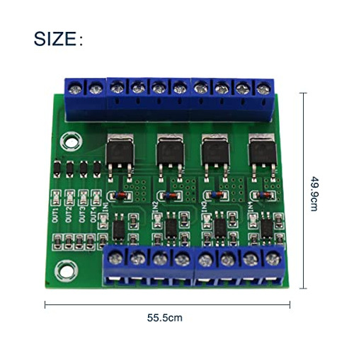 Módulo Pwm Mos Fet, Placa De Circuito Amplificador Plc De 4