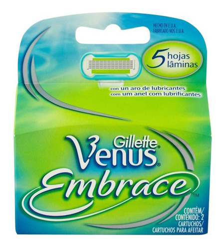 Repuestos Gillette Venus Embrace X 2 Unidades