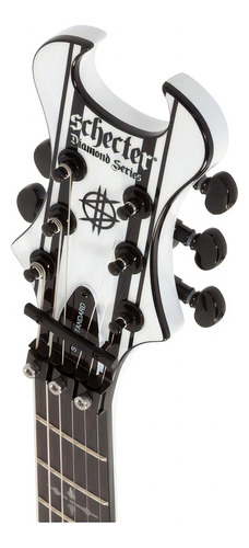 Guitarra elétrica Schecter Synyster Standard Whi Solid com orientação para a mão direita